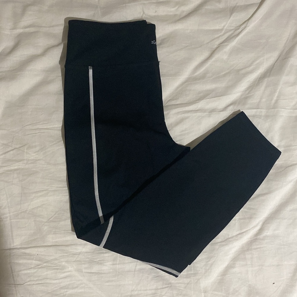 Zuda z stretch legging with reflective cover stitch